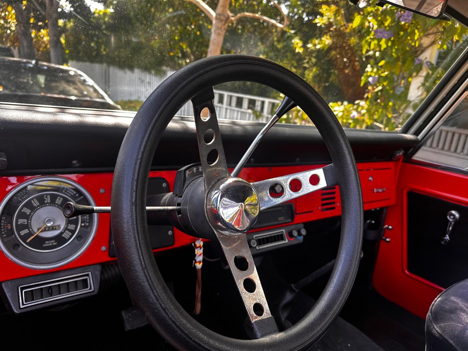 Dashboard and steering wheel