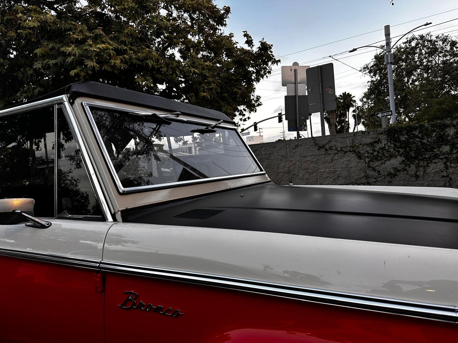 Hood and windshield frame