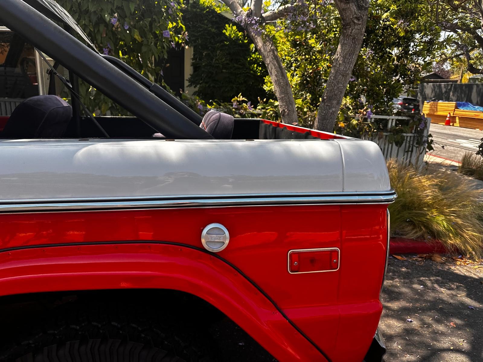 Rear quarter panel detail